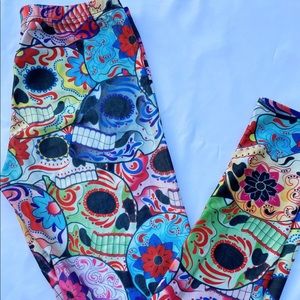 Sugar skull, Catrina legging